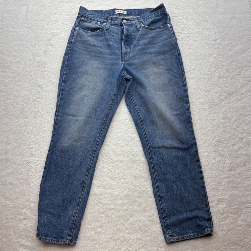 Madewell The Perfect Vintage Jean Blue High Rise Straight Leg Cotton Size 29